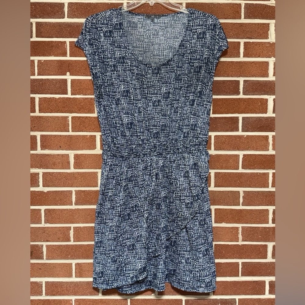 Daisy Fuentes Dress Women’s XL Short Sleeve Blue Mini